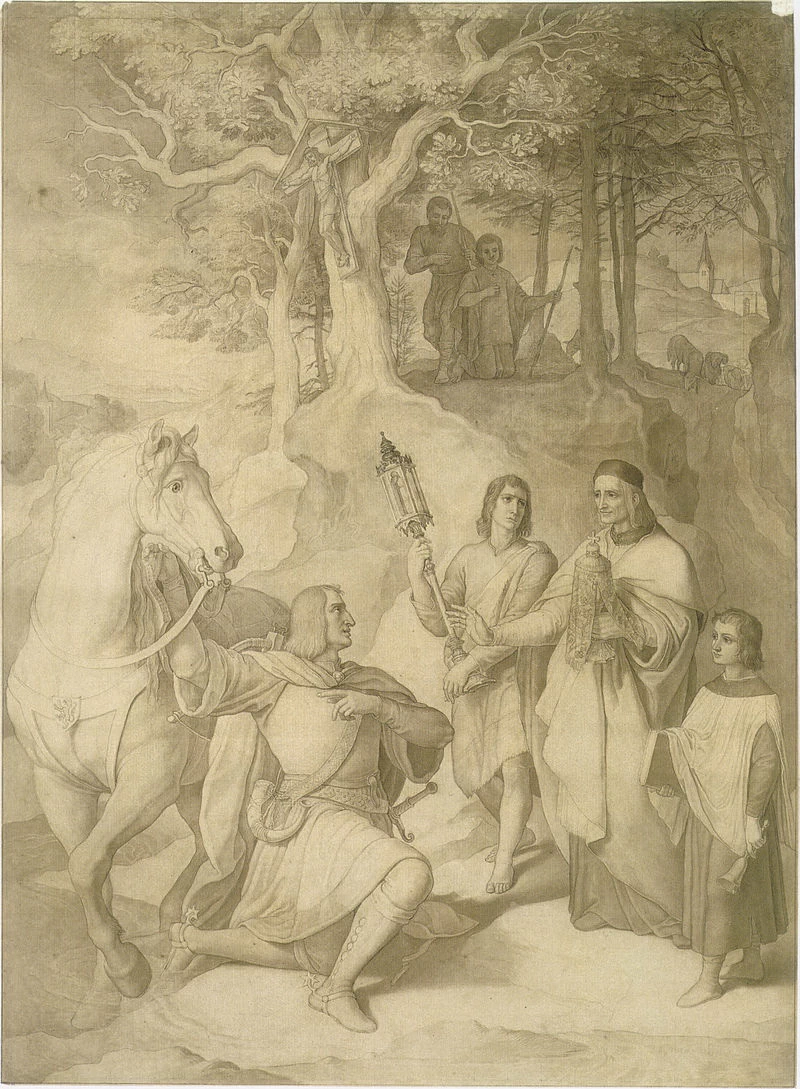 Rudolf von Habsburg e il sacerdote